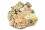 Cerussite Crystals on Bladed Barite and Galena - Morocco #291094-1